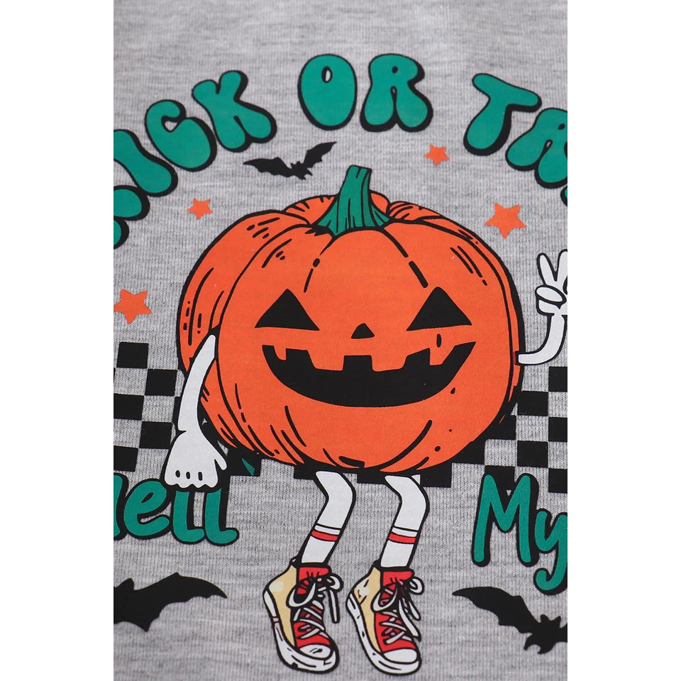 Abby & Evie Halloween Pumpkin Boy Romper SpadezStore