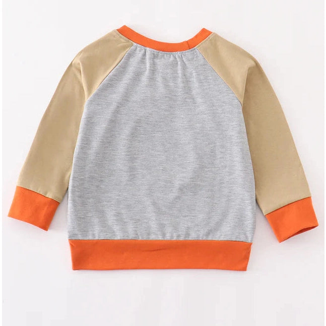 Abby & Evie Halloween Pumpkin Boy Top SpadezStore