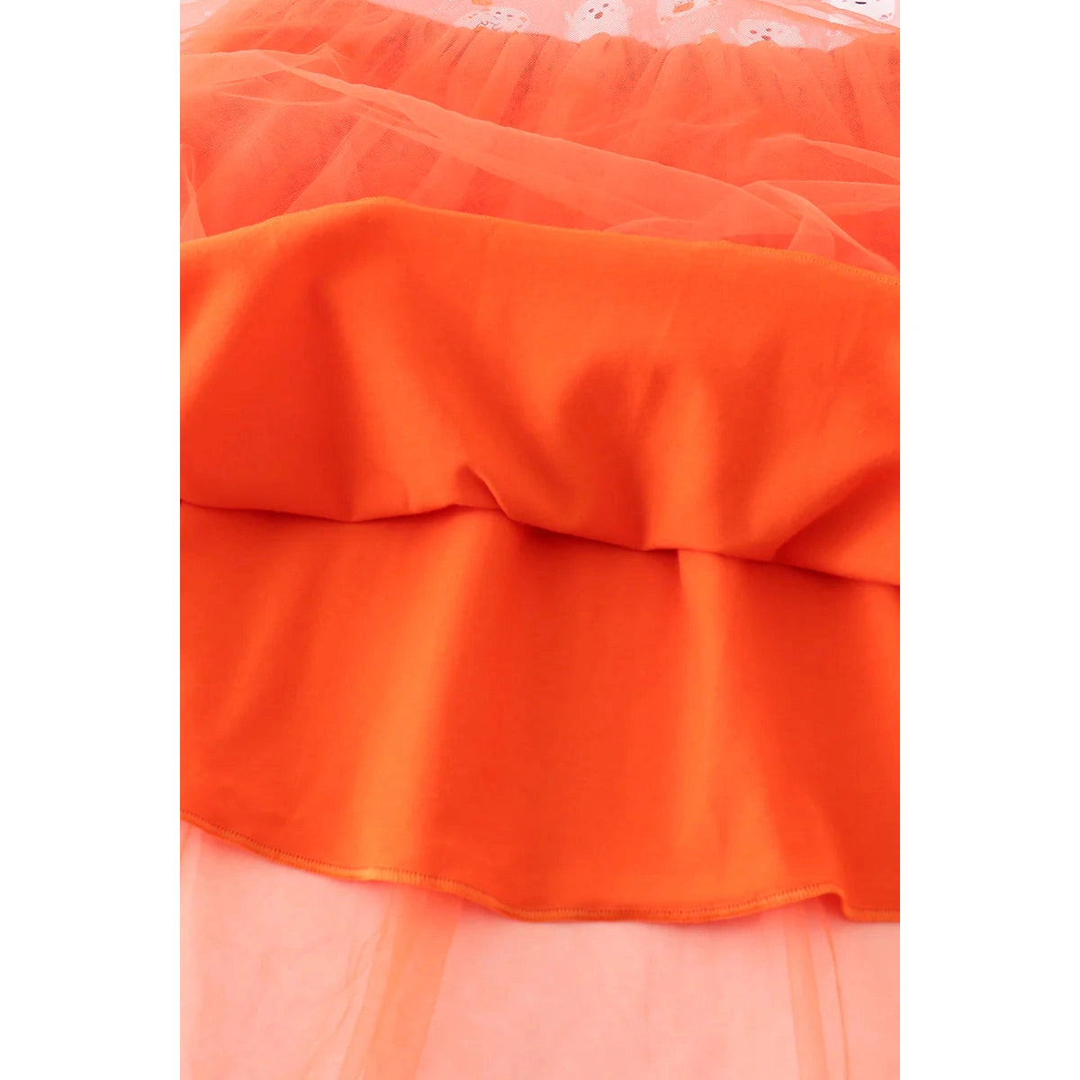 Abby & Evie Orange Halloween Ghost Tutu Dress SpadezStore