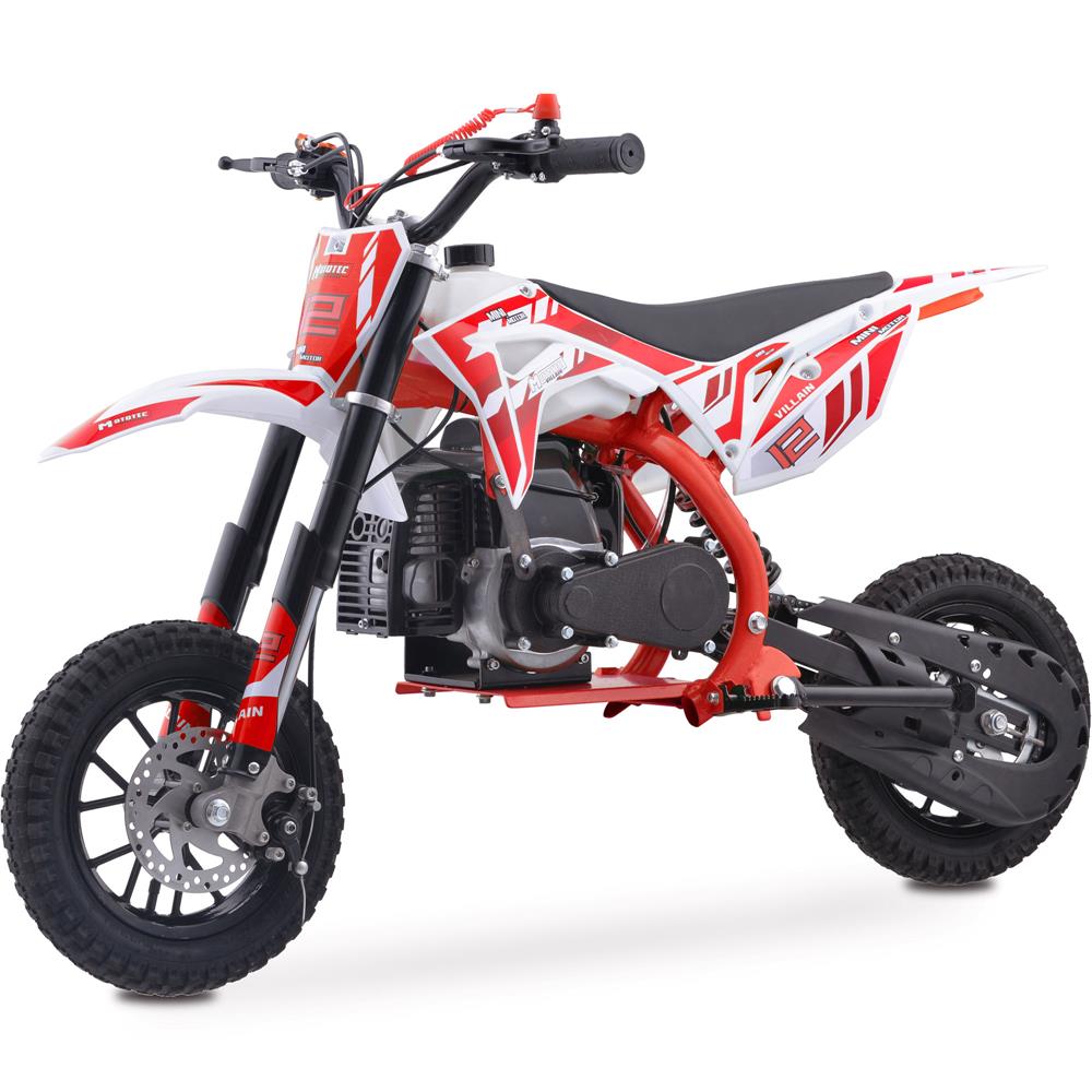 MotoTec Villain 52cc 2-Stroke Kids Gas Dirt Bike SpadezStore