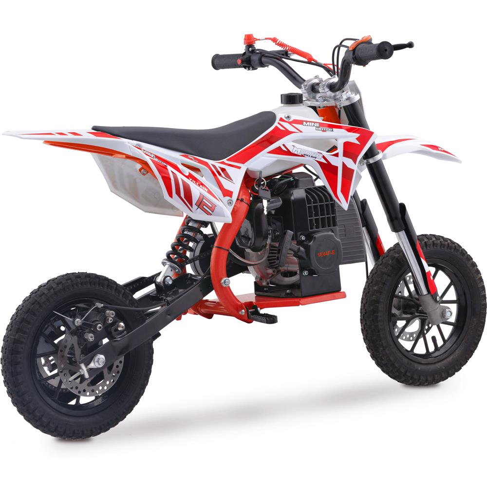 MotoTec Villain 52cc 2-Stroke Kids Gas Dirt Bike SpadezStore