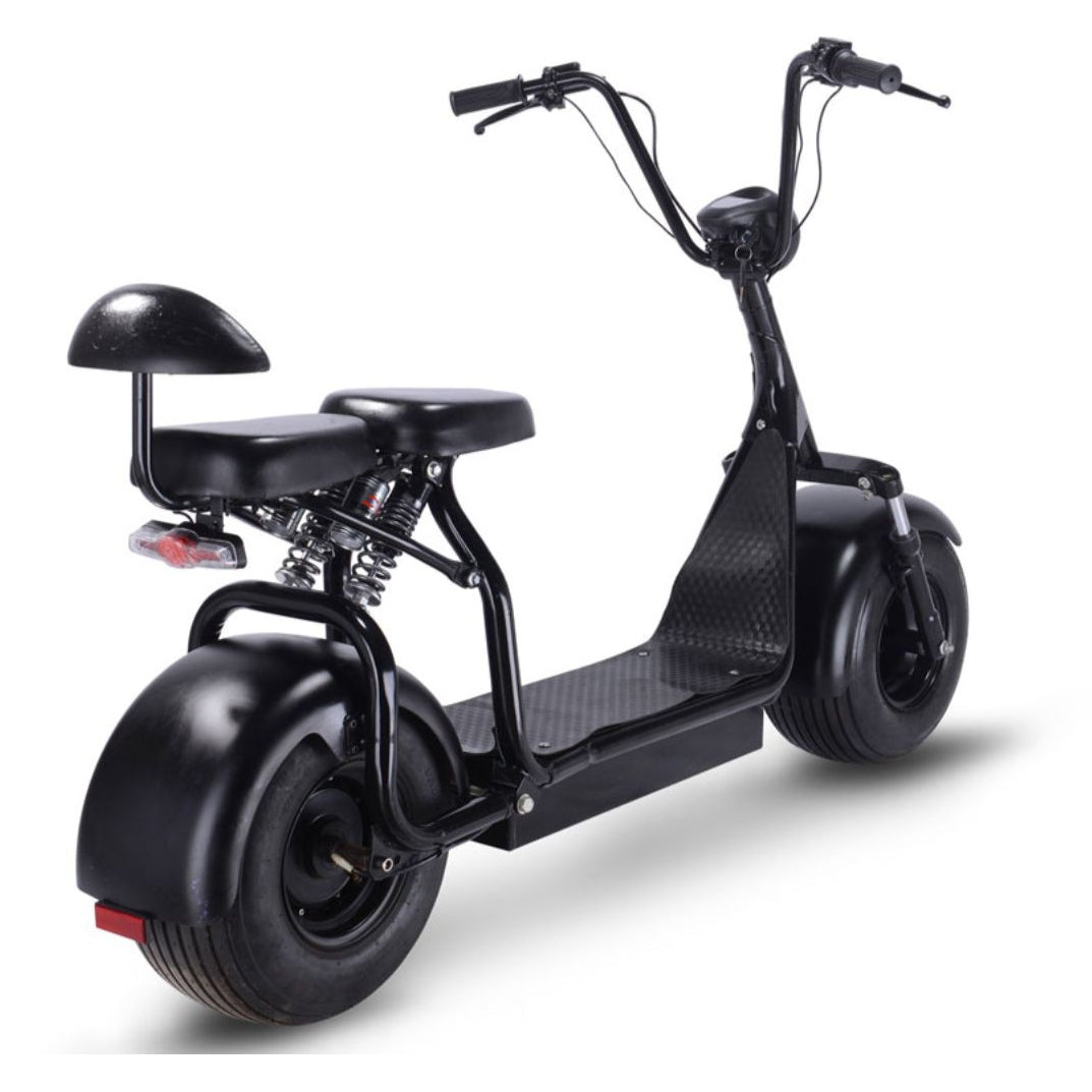 MotoTec Knockout 60v 1000w Electric Scooter Black SpadezStore