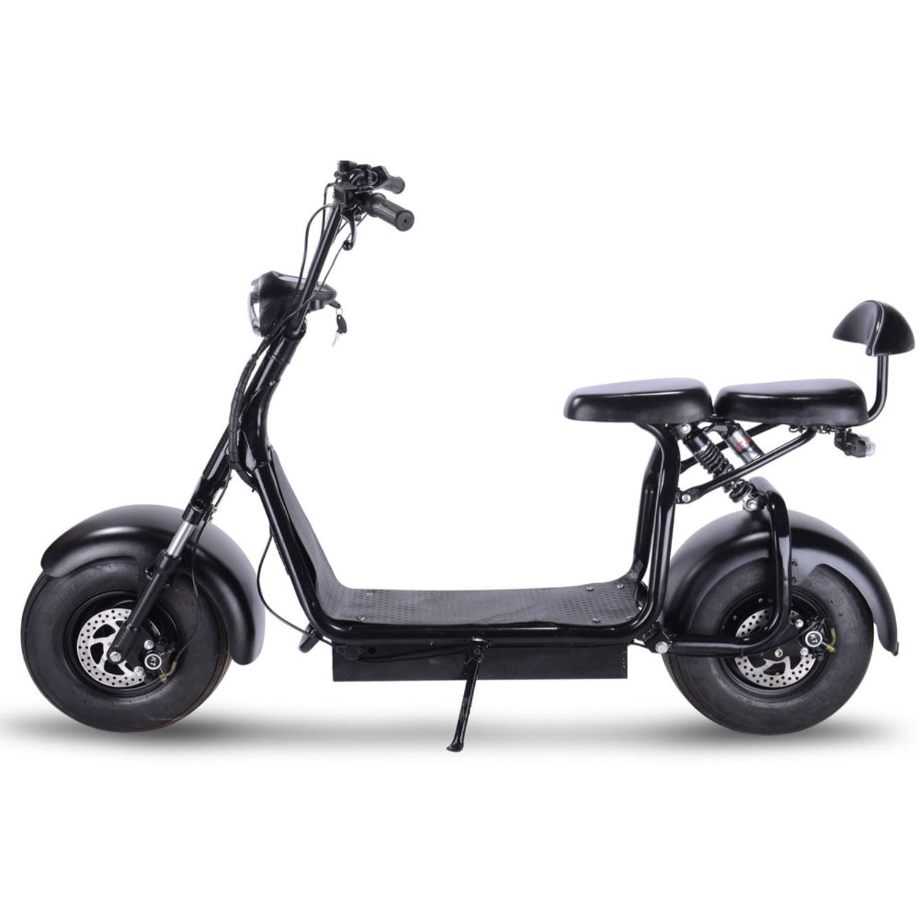 MotoTec Knockout 60v 1000w Electric Scooter Black SpadezStore