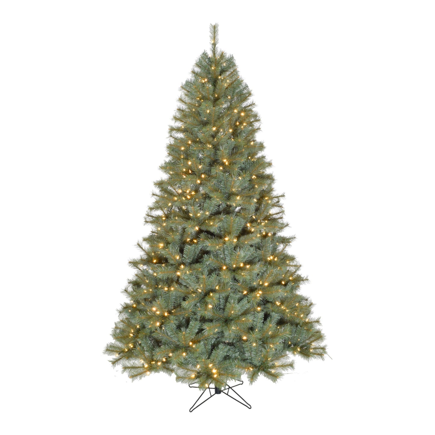 Perfect Holiday 5' Pre-lit Classic Spruce Tree with Metal Stand and Instant Connect SpadezStore