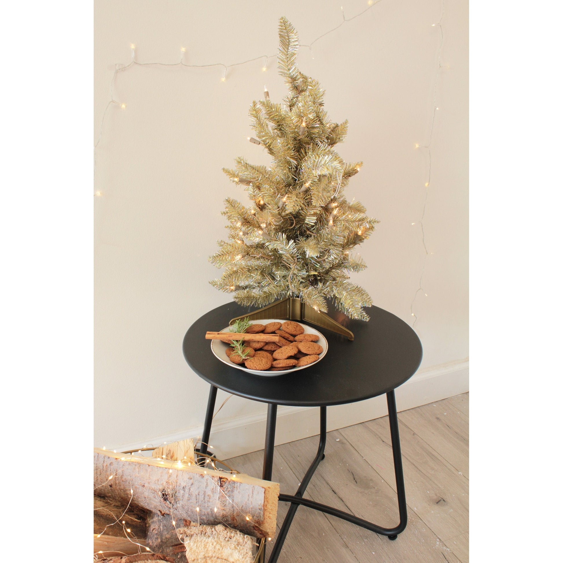 Perfect Holiday 2' Prelit Tabletop Christmas Tree - Champagne SpadezStore