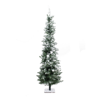 Perfect Holiday 3.5' Snow Flocked Pencil Tree SpadezStore