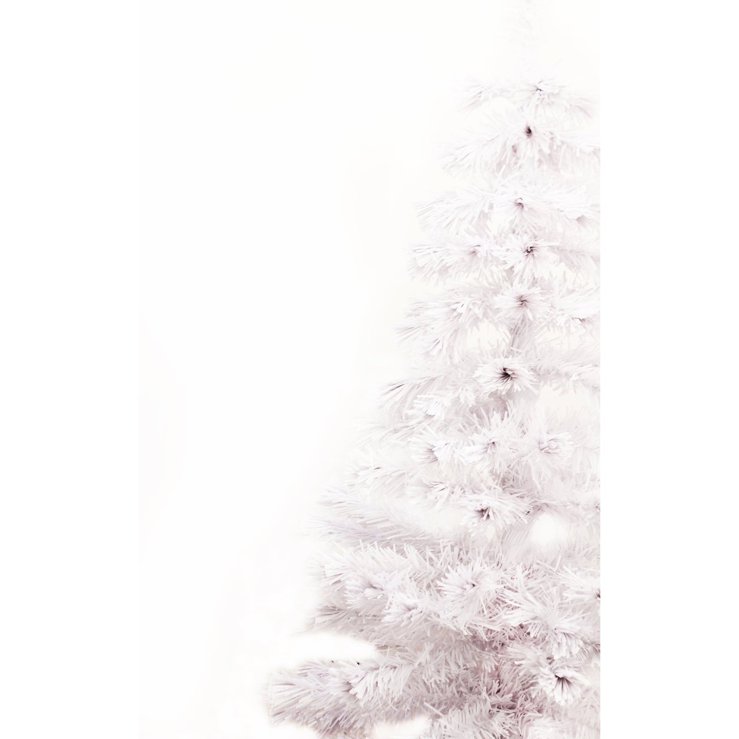 Perfect Holiday 5ft Fiber Christmas Tree, White SpadezStore