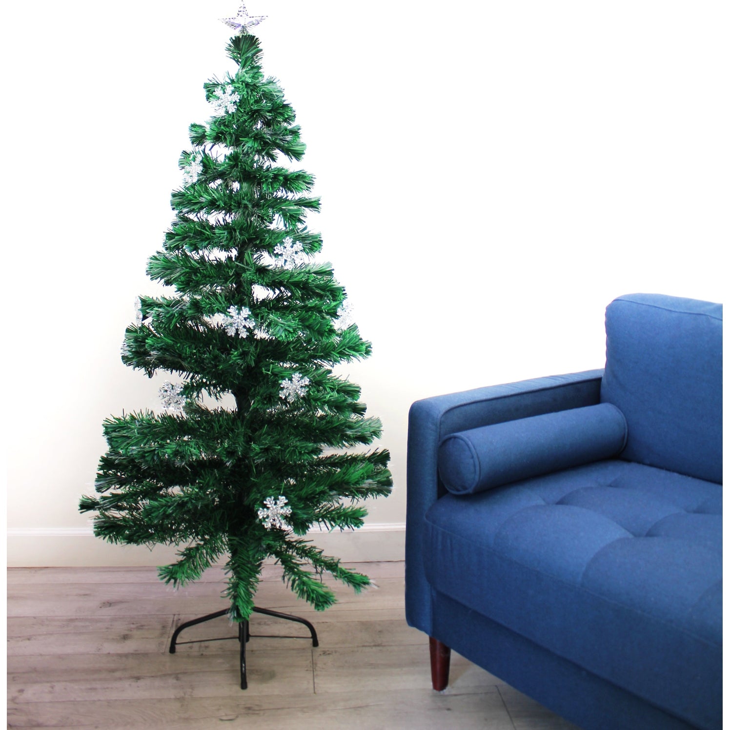 Perfect Holiday 5ft Fiber Christmas Tree w/ Star SpadezStore