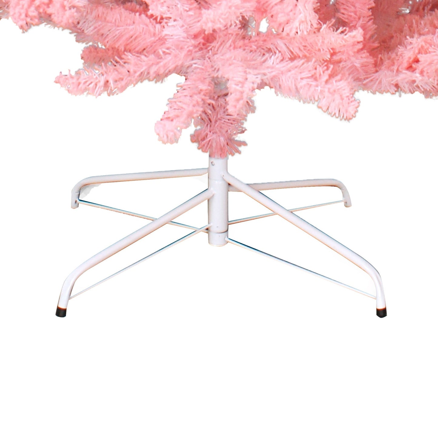 Perfect Holiday 6' Light Pink Flocked Kodiak with Metal Stand, Dia 43", 647 tips SpadezStore