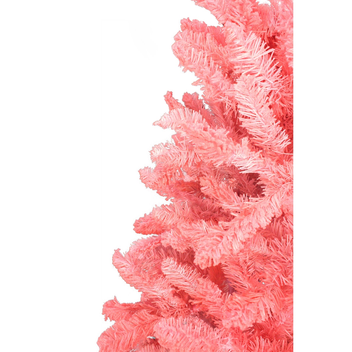 Perfect Holiday 6' Light Pink Flocked Kodiak with Metal Stand, Dia 43", 647 tips SpadezStore