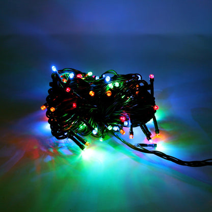 Perfect Holiday 100 LED Multifunction String Light with Green Wire - Plug in SpadezStore