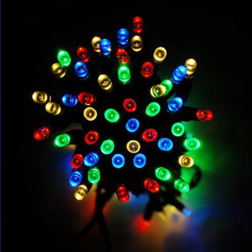 Perfect Holiday 100 LED 32ft Solar Powered Outdoor String Light - Multicolor SpadezStore