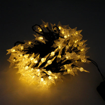 Perfect Holiday 100 LED Solar String Light - Star - Warm White SpadezStore