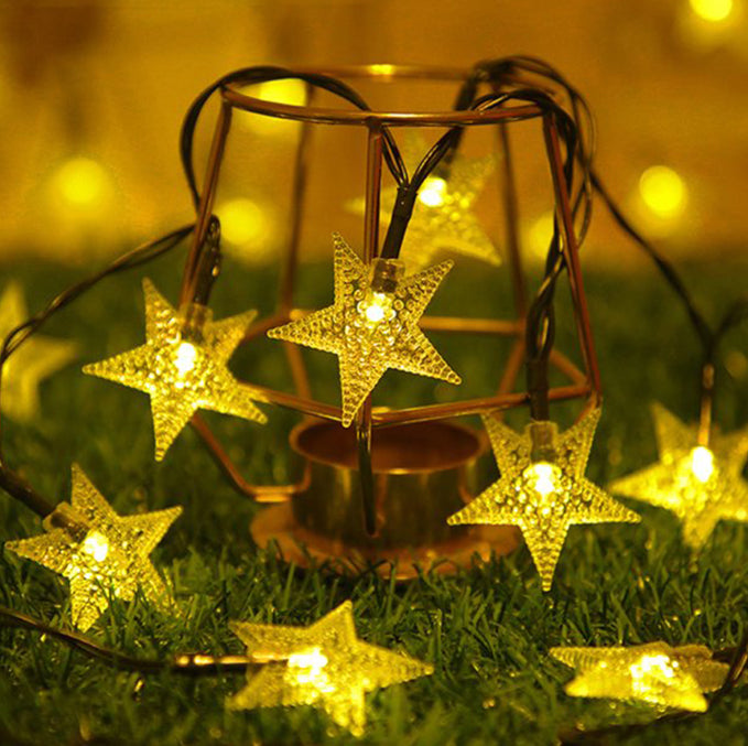 Perfect Holiday 100 LED Solar String Light - Star - Warm White SpadezStore