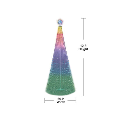 Perfect Holiday 12FT tree light IP44 29V/48W transformer, IR controller + 32button IR remote with 6M lead wire RGB SpadezStore