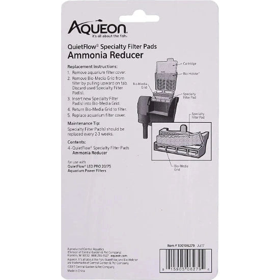 Aqueon Ammonia Reducer for QuietFlow LED Pro Power Filter 20/75 SpadezStore