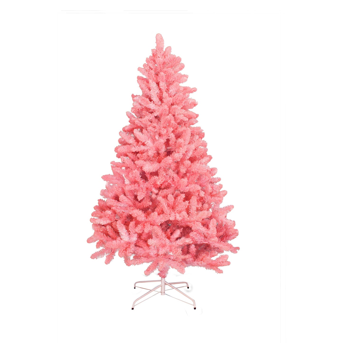 Perfect Holiday 6' Light Pink Flocked Kodiak with Metal Stand, Dia 43", 647 tips SpadezStore