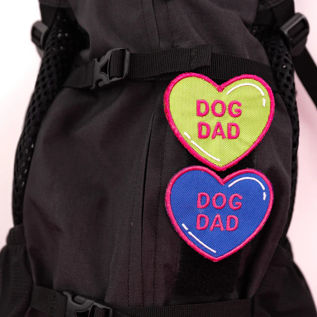 K9 Sport Sack Conversation Heart Hook & Loop Patch Pack of 6 SpadezStore