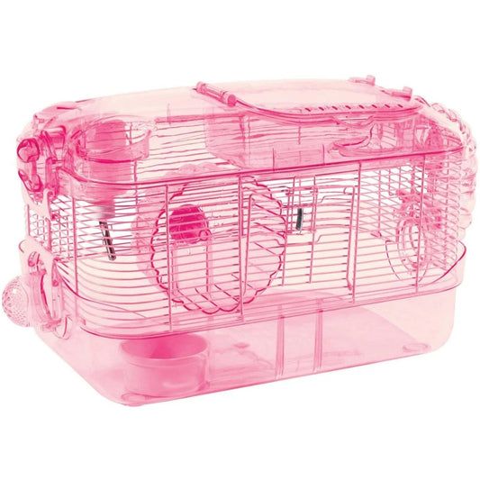 Kaytee CritterTrail One Level Pink Habitat SpadezStore