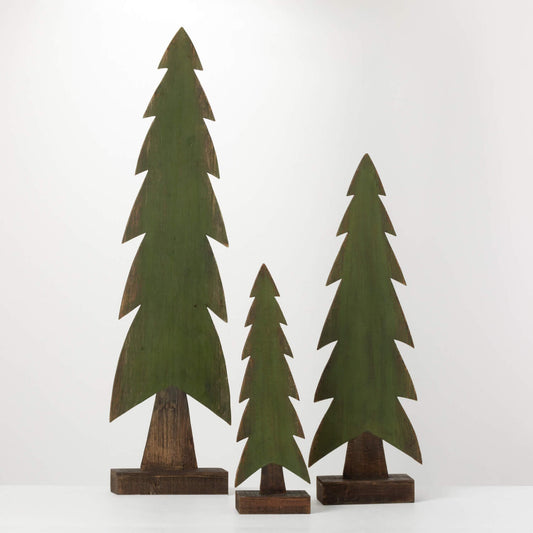 Sullivans Wooden Oversized Evergreen Set