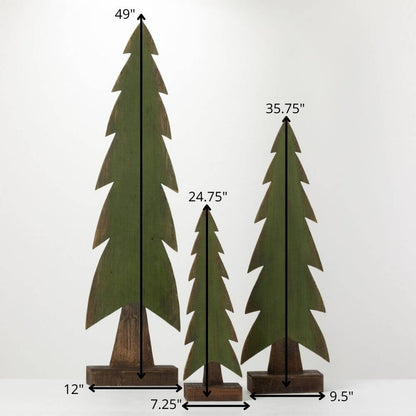 Sullivans Wooden Oversized Evergreen Set