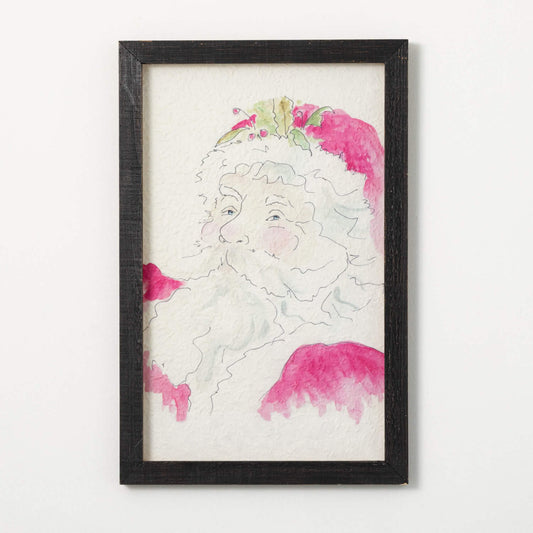 Sullivans Watercolor Santa Wall Decor SpadezStore