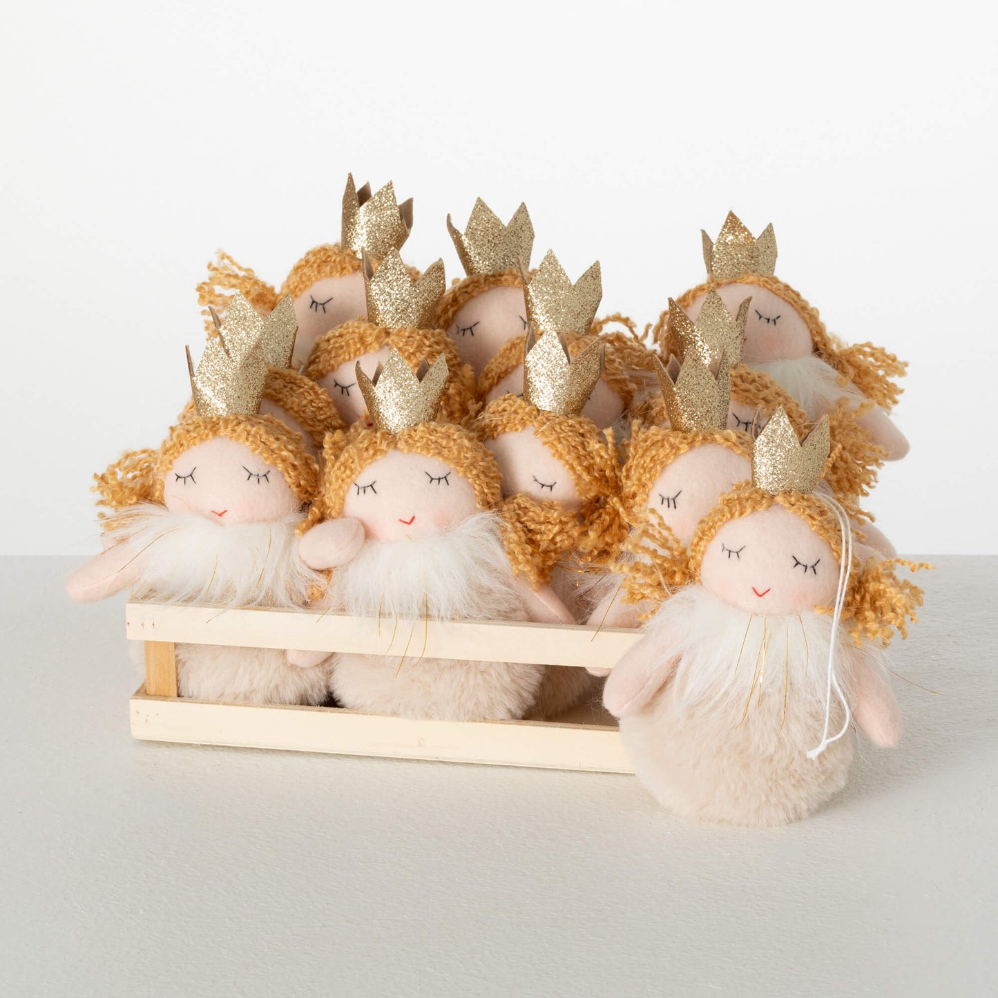 Sullivans Plush Angel Crate Ornaments SpadezStore