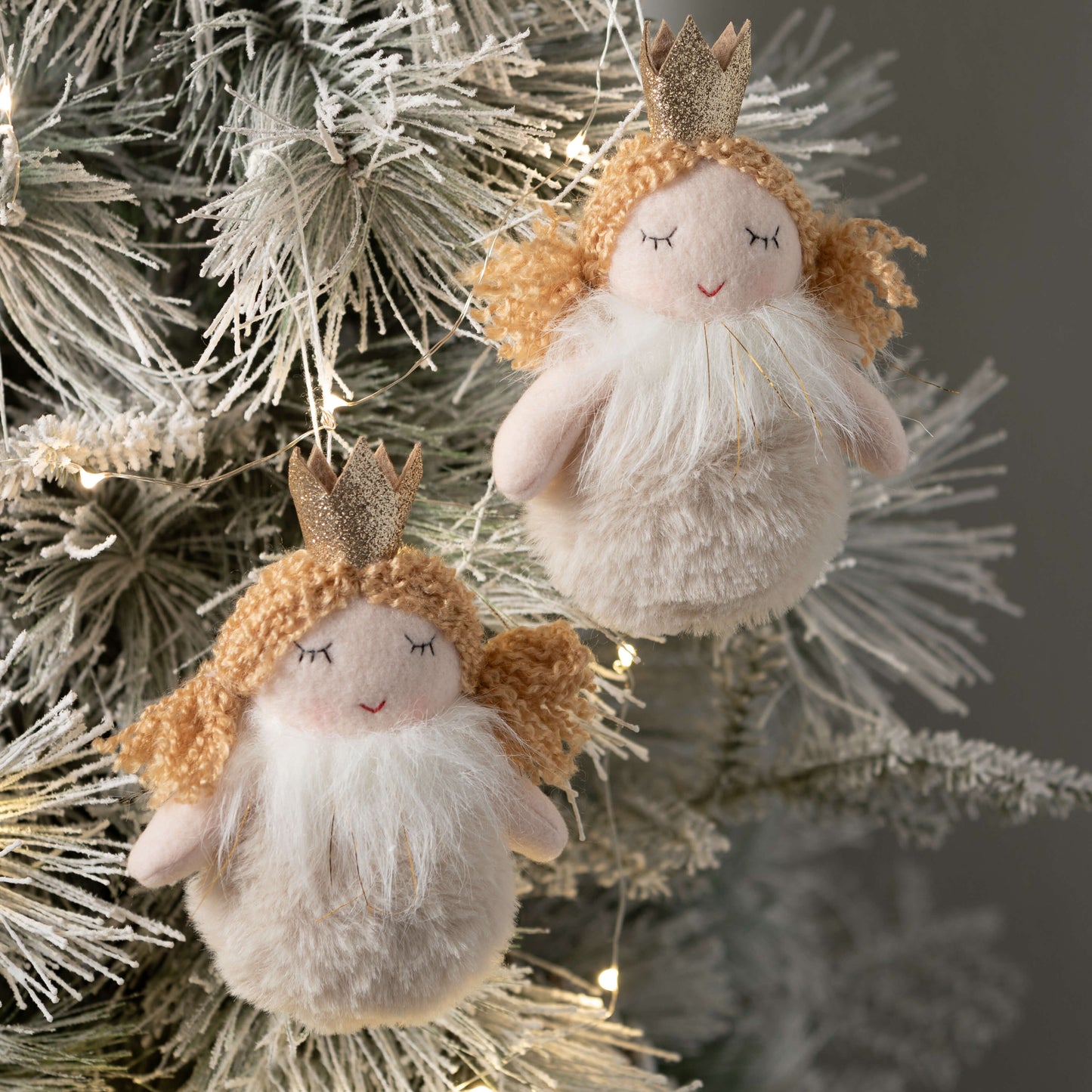 Sullivans Plush Angel Crate Ornaments SpadezStore