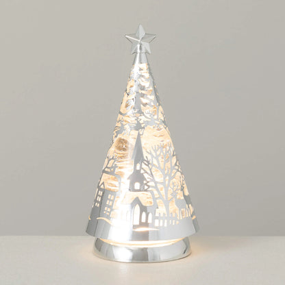 Sullivans Led Village Shimmer Tree Light SpadezStore