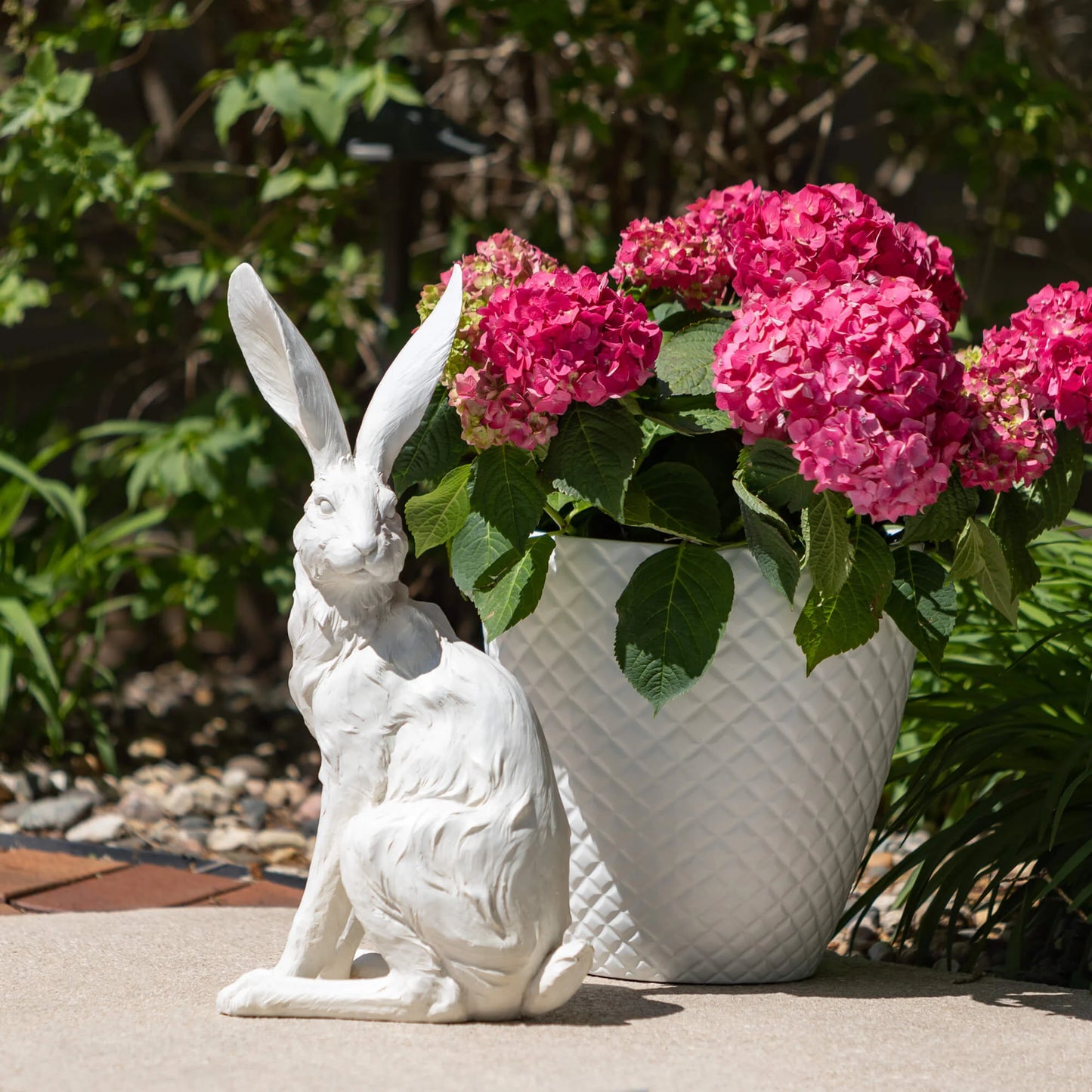 Sullivans Large White Rabbit Set Of 2 SpadezStore