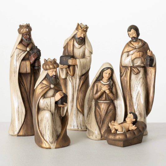 Sullivans Rustic Neutral Toned Nativity SpadezStore