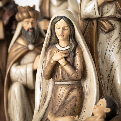 Sullivans Rustic Neutral Toned Nativity SpadezStore