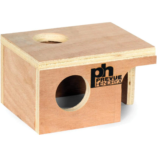 Prevue Wooden Mouse Hut for Hiding and Sleeping Small Pets SpadezStore