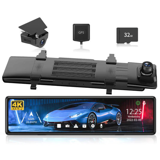 Redtiger T27 4K+2.5K Touchscreen Smart Parking Assist Dash Cam SpadezStore