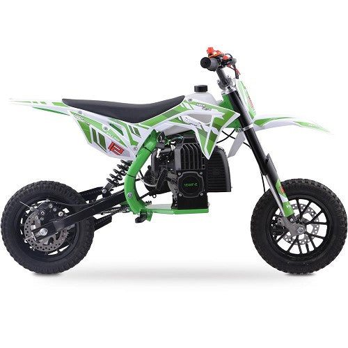 MotoTec Villain 52cc 2-Stroke Kids Gas Dirt Bike SpadezStore