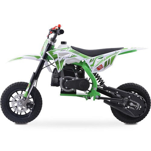 MotoTec Villain 52cc 2-Stroke Kids Gas Dirt Bike SpadezStore