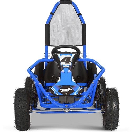 MotoTec Mud Monster Kids Gas Powered 98cc Go Kart Full Suspension SpadezStore