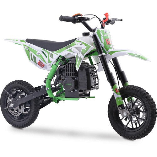 MotoTec Villain 52cc 2-Stroke Kids Gas Dirt Bike SpadezStore