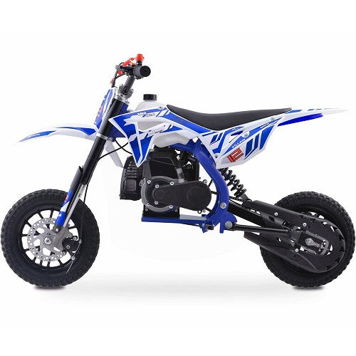 MotoTec Villain 52cc 2-Stroke Kids Gas Dirt Bike SpadezStore