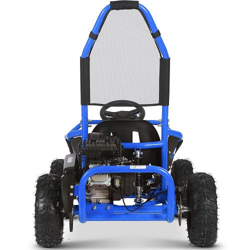 MotoTec Mud Monster Kids Gas Powered 98cc Go Kart Full Suspension SpadezStore