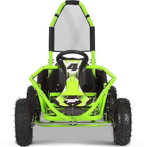 MotoTec Mud Monster Kids Gas Powered 98cc Go Kart Full Suspension SpadezStore