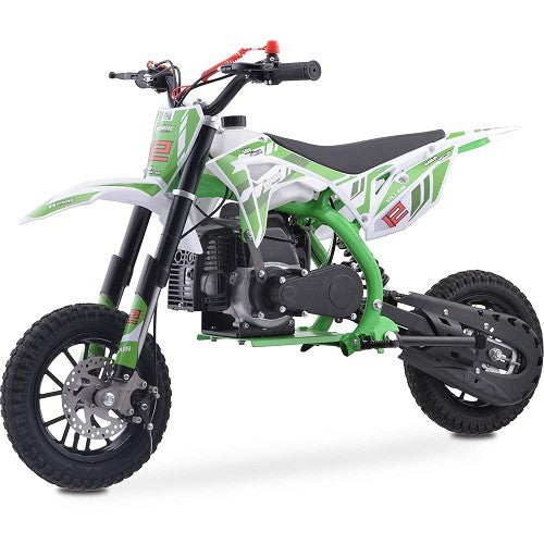 MotoTec Villain 52cc 2-Stroke Kids Gas Dirt Bike SpadezStore