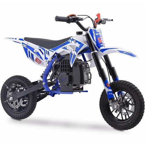 MotoTec Villain 52cc 2-Stroke Kids Gas Dirt Bike SpadezStore