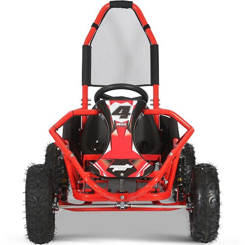 MotoTec Mud Monster Kids Gas Powered 98cc Go Kart Full Suspension SpadezStore