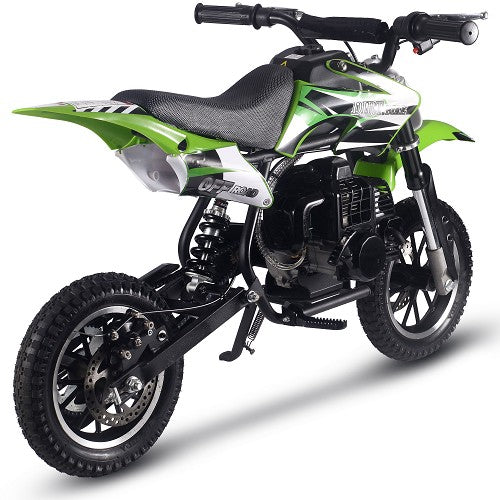 MotoTec Alien 50cc 2-Stroke Kids Gas Dirt Bike SpadezStore