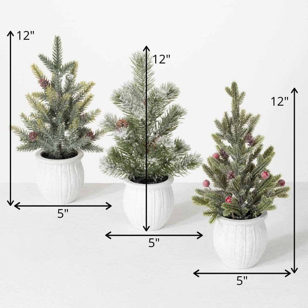 Sullivans Potted Pine Tree Set Of 3 SpadezStore