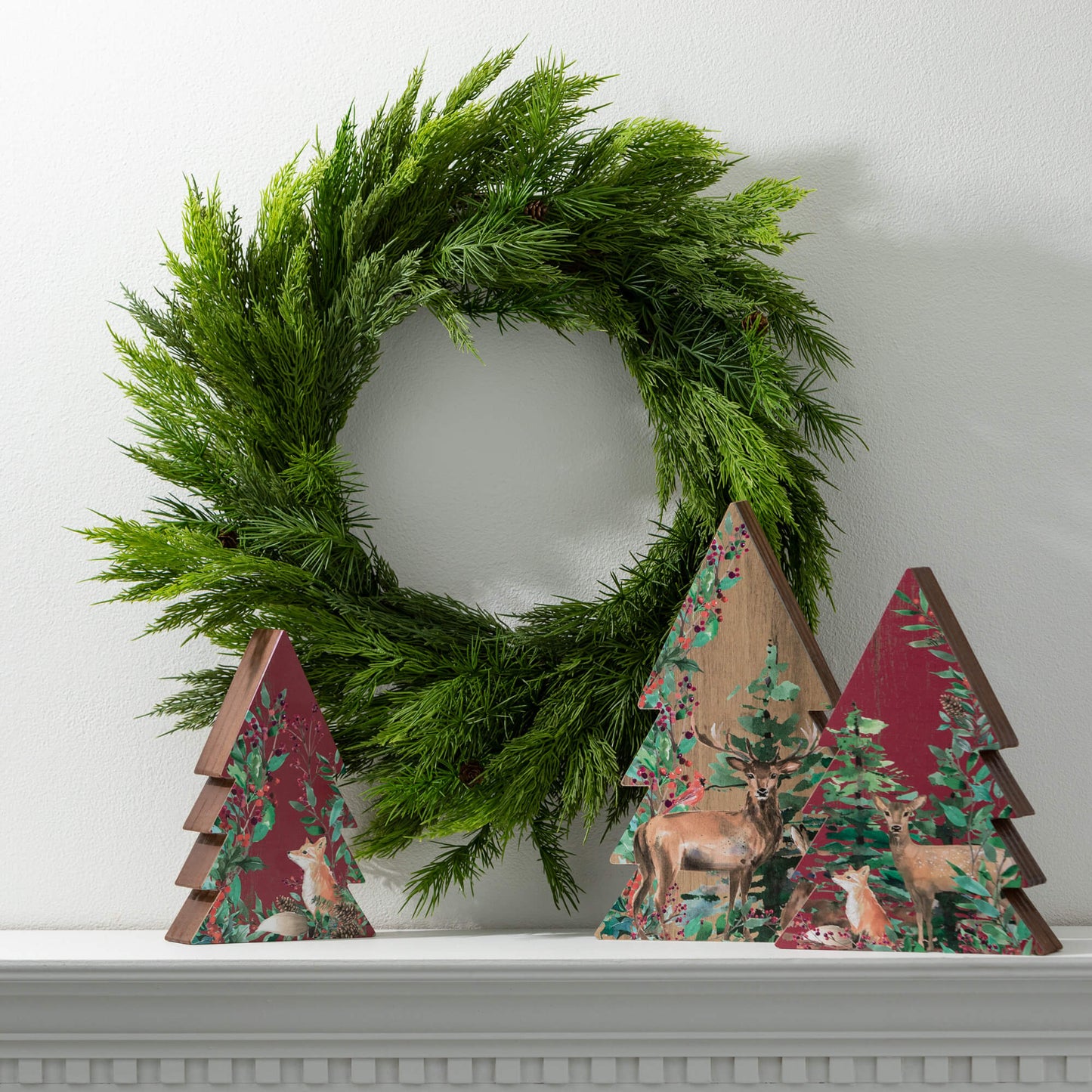 Sullivans Lush Green Cedar Wreath SpadezStore