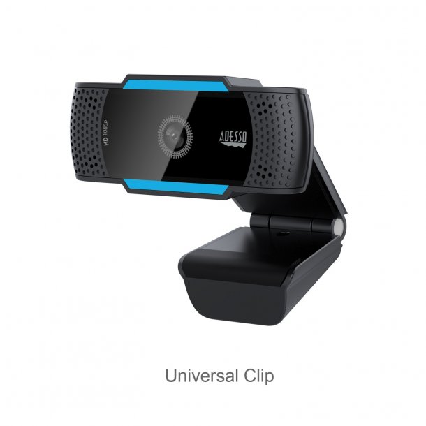 Adesso 1080p HD USB Auto Focus Webcam with Built-In Dual Microphone SpadezStore